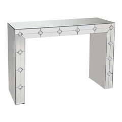 Hessa - Console Table - Mirrored & Faux Rhinestone