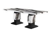 D12DT - Dining Table - White / Black