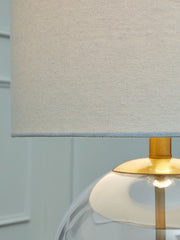 Samder - Glass Table Lamp - White