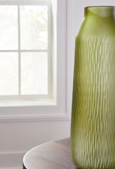 Scottyard - Jarrón para interior/exterior - 17" - Verde oliva