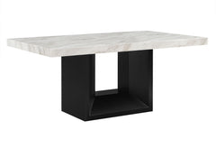 D02 - 7 Piece Dining Room Set (Dining Table And 6 Dinning Chairs) - Black