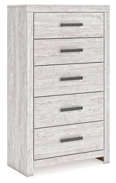 Cayboni - Five Drawer Chest - Whitewash