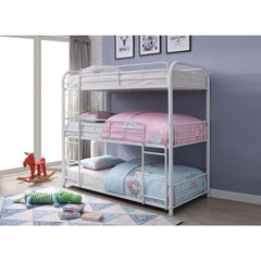 Cairo - Triple Full Bunk Bed - White