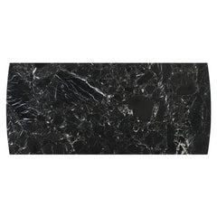 Estella - Dining Table With Marble Top - Black Natural Marble Top & Walnut