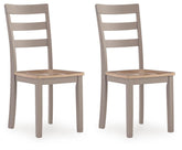 Harperfeld - Dining Room Side Chair (Set of 2) - Natural / Gray