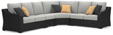 Beachcroft - Seccional de Exterior de 4 Piezas - Negro