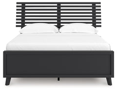 Danziar - Full Slat Panel Bed - Black
