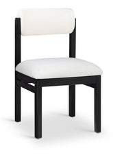 Roundhill - Fabric Dining Chair (Set of 2) - Black Frame