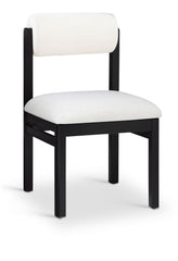 Roundhill - Fabric Dining Chair (Set of 2) - Black Frame