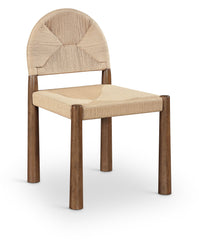 Bohemia - Woven Seagrass Cord And Solid Wood Dining Chair (Set of 2) - Beige
