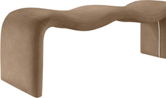 Willow - Faux Leather Bench - Brown