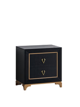 Kramer - Nightstand - Black / Gold