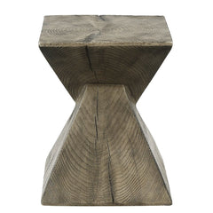 Zahi - Accent Table - Weathered Oak