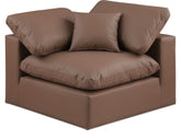 Comfy - Sillón esquinero de cuero sintético