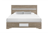 Seville - King Bed - Brown / Natural