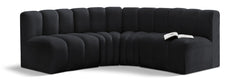Arc - Velvet 4 Piece Corner Modular Sofa
