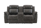 U8517 - Console Reclining Loveseat - Gray