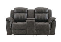 U8517 - Console Reclining Loveseat - Gray