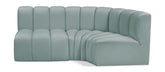 Arc - Faux Leather 3 Piece Sofa