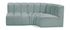 Arc - Faux Leather 3 Piece Sofa