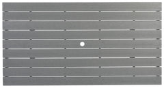Transville - RECT COUNTER TABLE W/Umb OPT - Gray / White