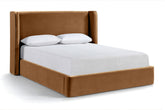 Kendall - Cama tapizada en terciopelo - Saddle