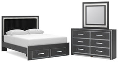 Zuraleus - Upholstered Panel Platform Storage Bedroom Set