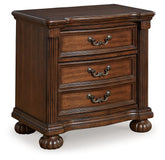 Lavinton - Three Drawer Night Stand - Brown