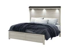Ashley - King Panel Bed - Brown
