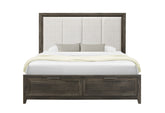 Mariah - King Bed - Dark Brown