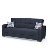 Ottomanson Armada X - Upholstered Convertible Wood Trimmed Sofabed With Storage - Polyester