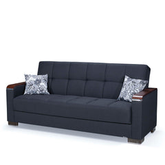 Ottomanson Armada X - Upholstered Convertible Wood Trimmed Sofabed With Storage - Polyester