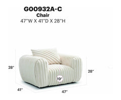 Cancun - Chair - Ivory