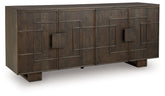 Cato - Gabinete decorativo - Marrón oscuro