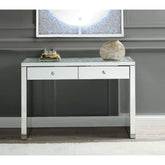 Noralie - 32"H Console Table - Mirrored & Faux Diamonds
