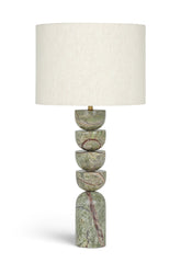 Opus - Linen Textured Fabric And Brass Table Lamp