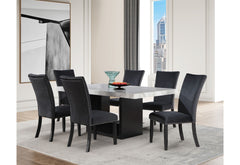 D02 - 9 Piece Dining Room Set (Dining Table And 8 Dinning Chairs) - Black
