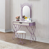 Priya II - Vanity Set - White & Light Purple