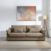 Turpin - Sofa With Sleeper, 2 Pillows & Storage - Brown Boucle