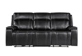 U8880 - Power Reclining Sofa With Armrest Cupholder, DDT With Watch Charger - Black