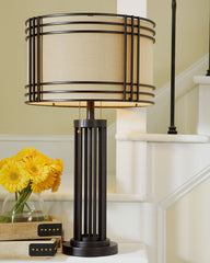 Hanswell - Metal Table Lamp - Dark Brown