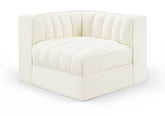 Rummi - Velvet Performance Fabric Upholstered Modular Corner Chair