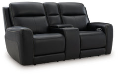 5Z-Comfort - Relaxation - Power Reclining Loveseat with Console / Adj Headrest