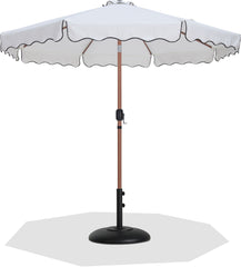Amalfi - Patio Umbrella - Black Base / Light Brown Pole