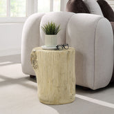 Gene - Accent Table - Natural Brown