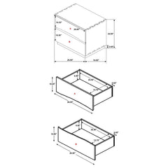 Winslow - 2-Drawer Nightstand - Smokey Walnut