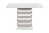 D2507 - Bar Table With Hidden Storage In The Base - White