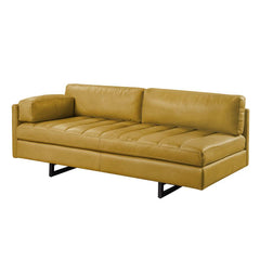 Radia - Sofa With Pillow - Turmeric Top Grain Leather