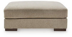 Linenhause - Oversized Accent Ottoman - Dune