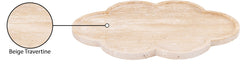 Rimini - Travertine Clover Shaped Tray - Natural